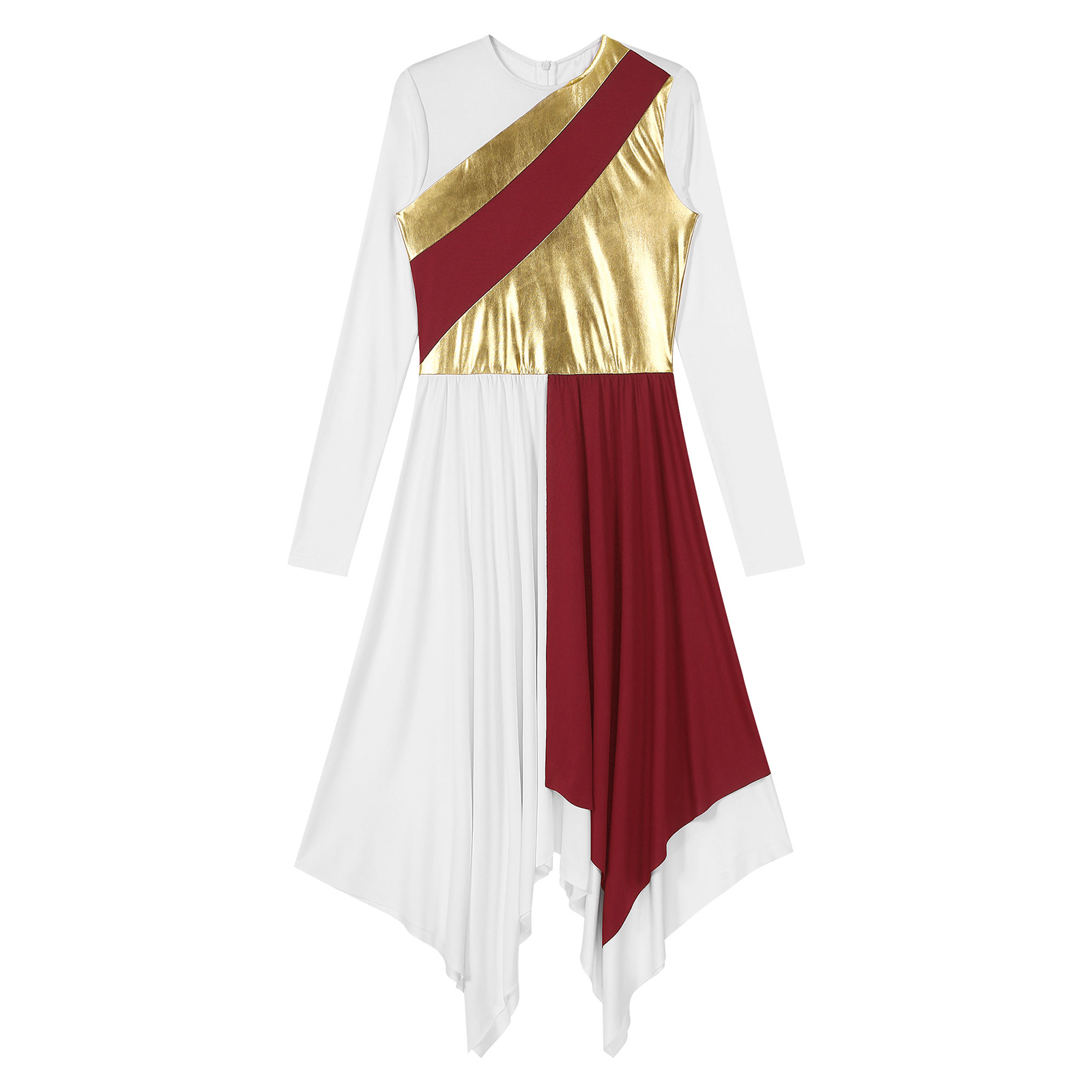 Tunique de danse lyrique pour femmes, robe superposée, Costume de culte chrétienne, robes d'église liturgiques, vêtements de danse