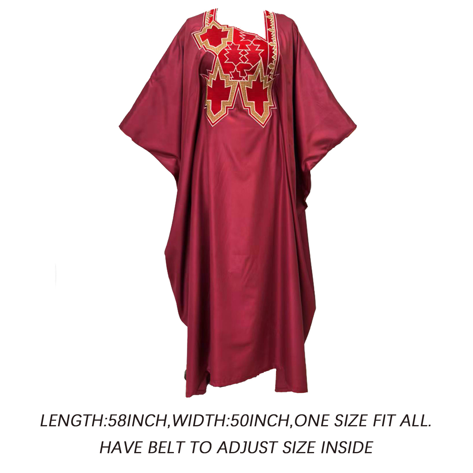 Tenue africaine pour femmes Abaya broderie grande taille robe d'église de fête élégante