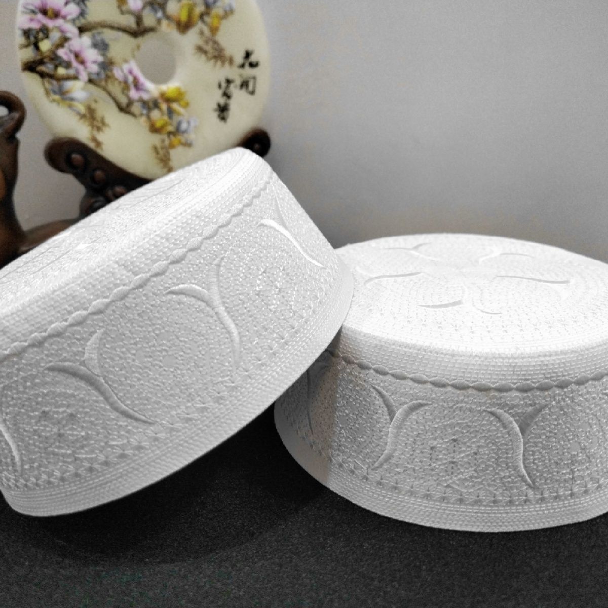 Chapeaux ethniques de printemps pour hommes musulmans, haut plat brodé jaune, chapeau de prière du Ramadam Eid saoudien, couvre-chef d'extérieur, casquettes Fedoras africaines