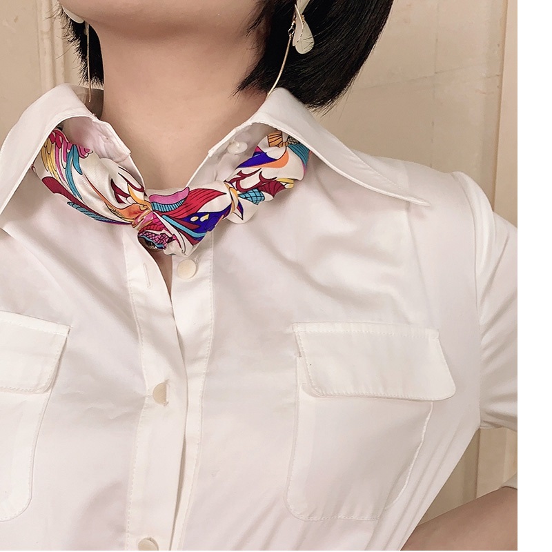 Foulard de la présidence Mulberry Injplanchers f, grand carré 90, écharpes Hijab, 100%