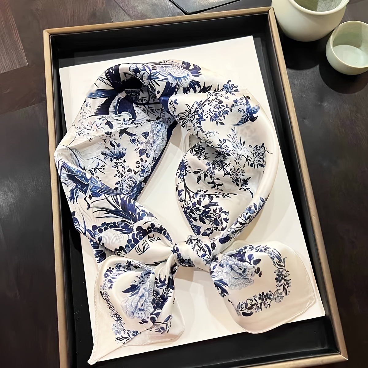 Foulard Bandana à fleurs pour femmes, Vintage, luxe, plage, carré, mouchoir en coton, accessoires bohème pour filles, nouvelle collection été 2023
