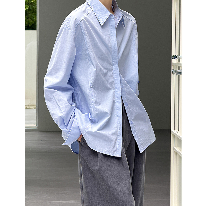 Chemisiers en coton pour femmes, col rabattu, chemisiers de bureau, hauts et chemisiers pour femmes, chemises à la mode, Blusas Roupa Feminina