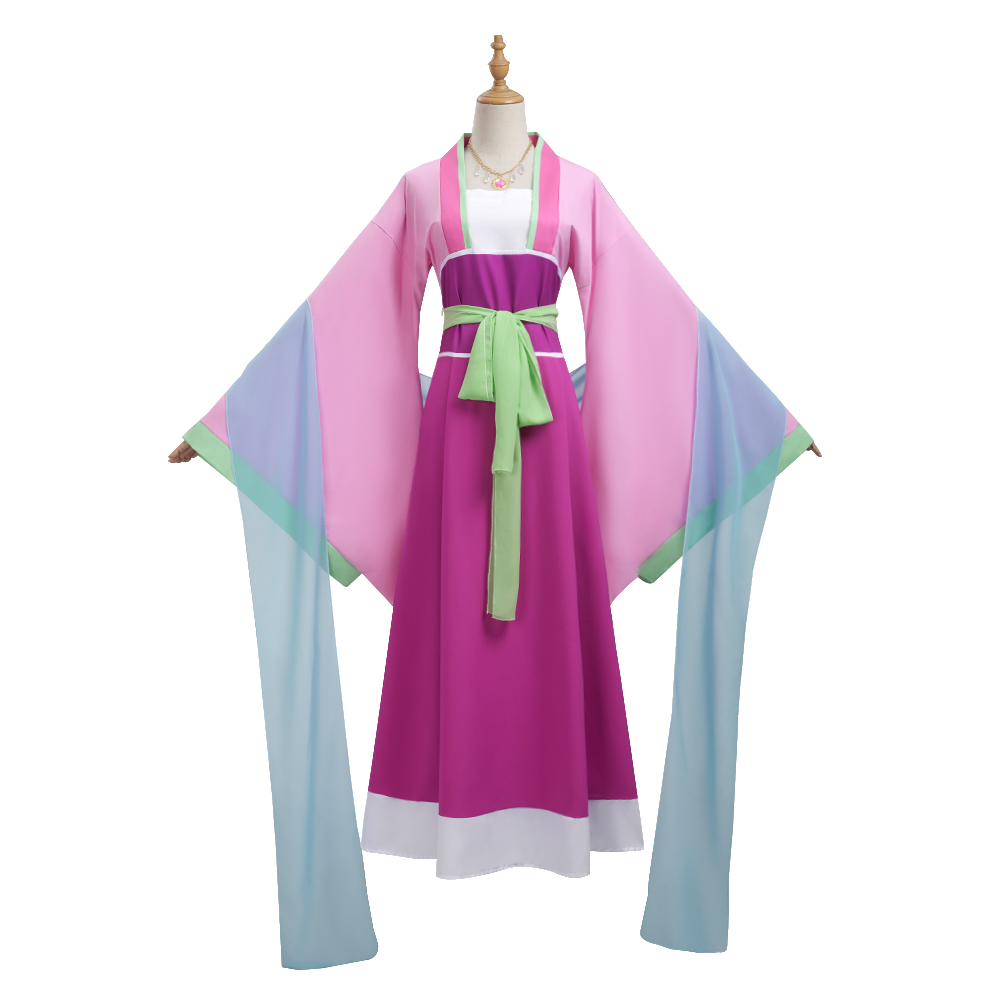 Costume de Cosplay Anime Maomao, perruque, robe rose The Apothecary Diaries, tenues de jeu de rôle, costumes pour fête d'Halloween, Comic Con