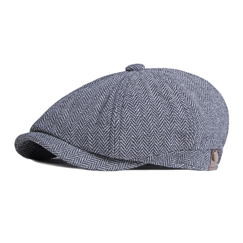 Hommes femmes laine gavroche casquettes chevrons casquettes plates café britannique Gatsby casquettes automne hiver chaud laine chapeaux Gorras
