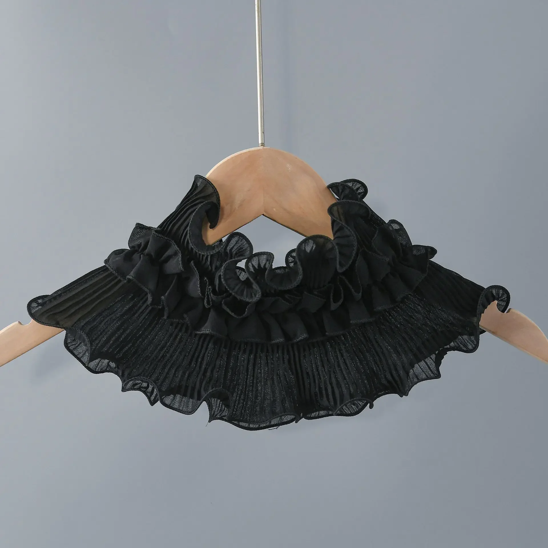Nouvelle Écharpe en Dentelle Printemps-Été pour Femme, Multifonctionnelle et Polyvalente, Col de Chemise, Décoration Tendance, Bord Volanté en Dentelle, Cache-Cou