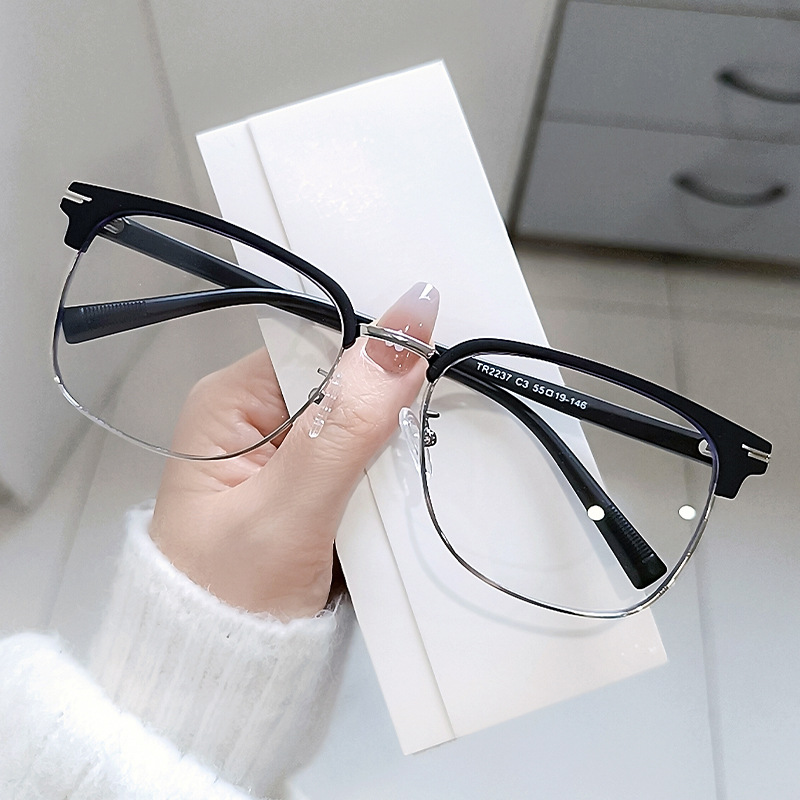 154mm lunettes surdimensionnées cadre unisexe sourcil cadre lunettes grand visage hommes femmes grande taille myope optique monture de lunettes