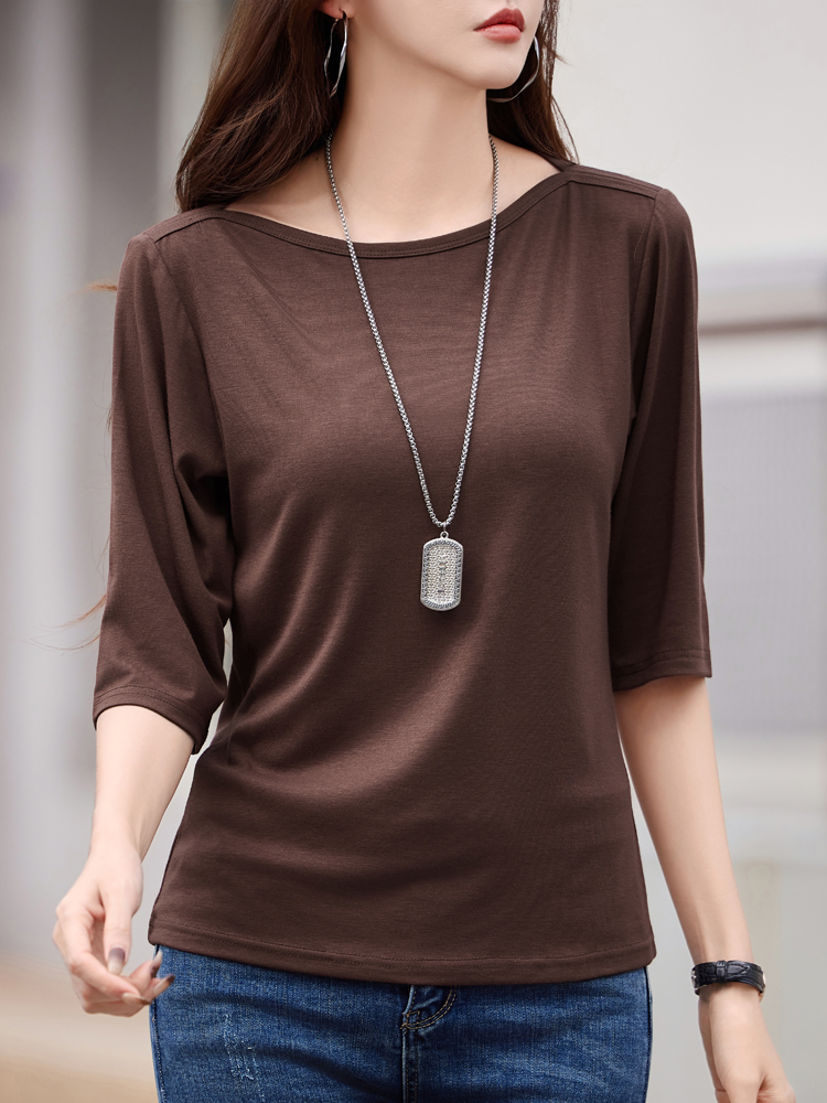 Chemisier de couleur unie, pour femmes
