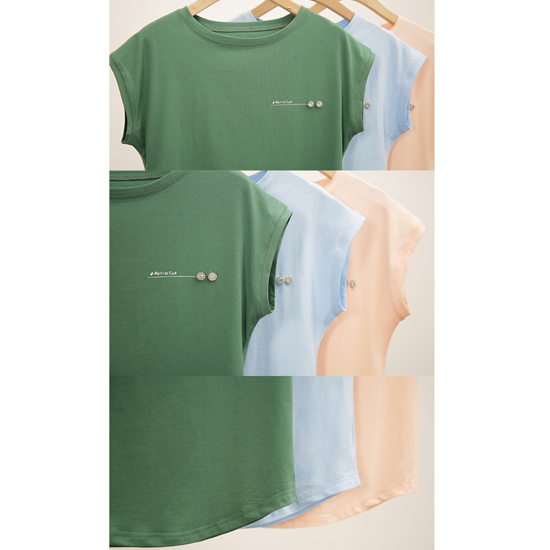 T-shirts amples pour femmes Été 2026 – Hauts à col rond et manches chauve-souris avec lettres – Coton élastique – Basiques Blanc Noir Rose