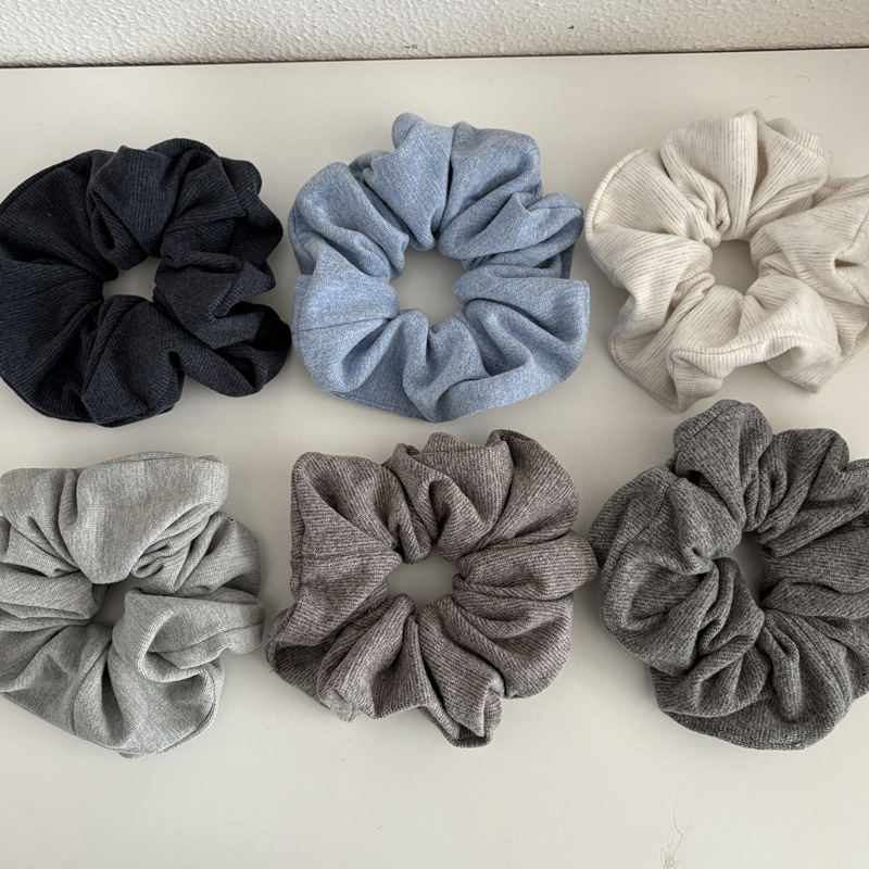 Chouchous en coton tricoté pour femmes, bandes élastiques douces et chaudes, élégantes, solides, queue de cheval, accessoires pour cheveux, automne et hiver
