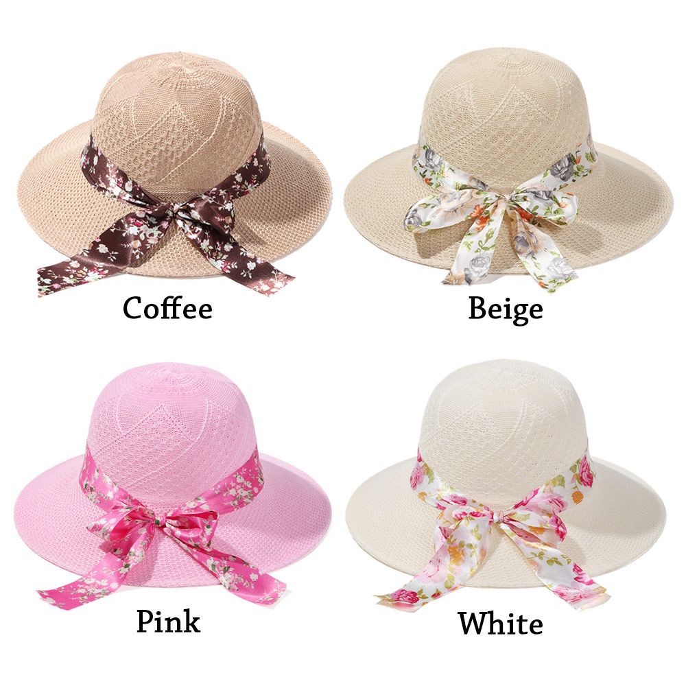 Chapeau de plage à large bord pour femme, visière pare-soleil, protection UV, chapeau en paille