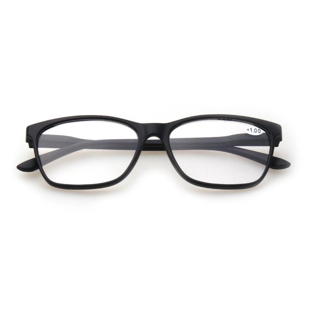 Lunettes de lecture rectangulaires élégantes à charnière pour hommes et femmes, dioptrie 0.5 1.75 2.0 4.0. .. Largeur des verres