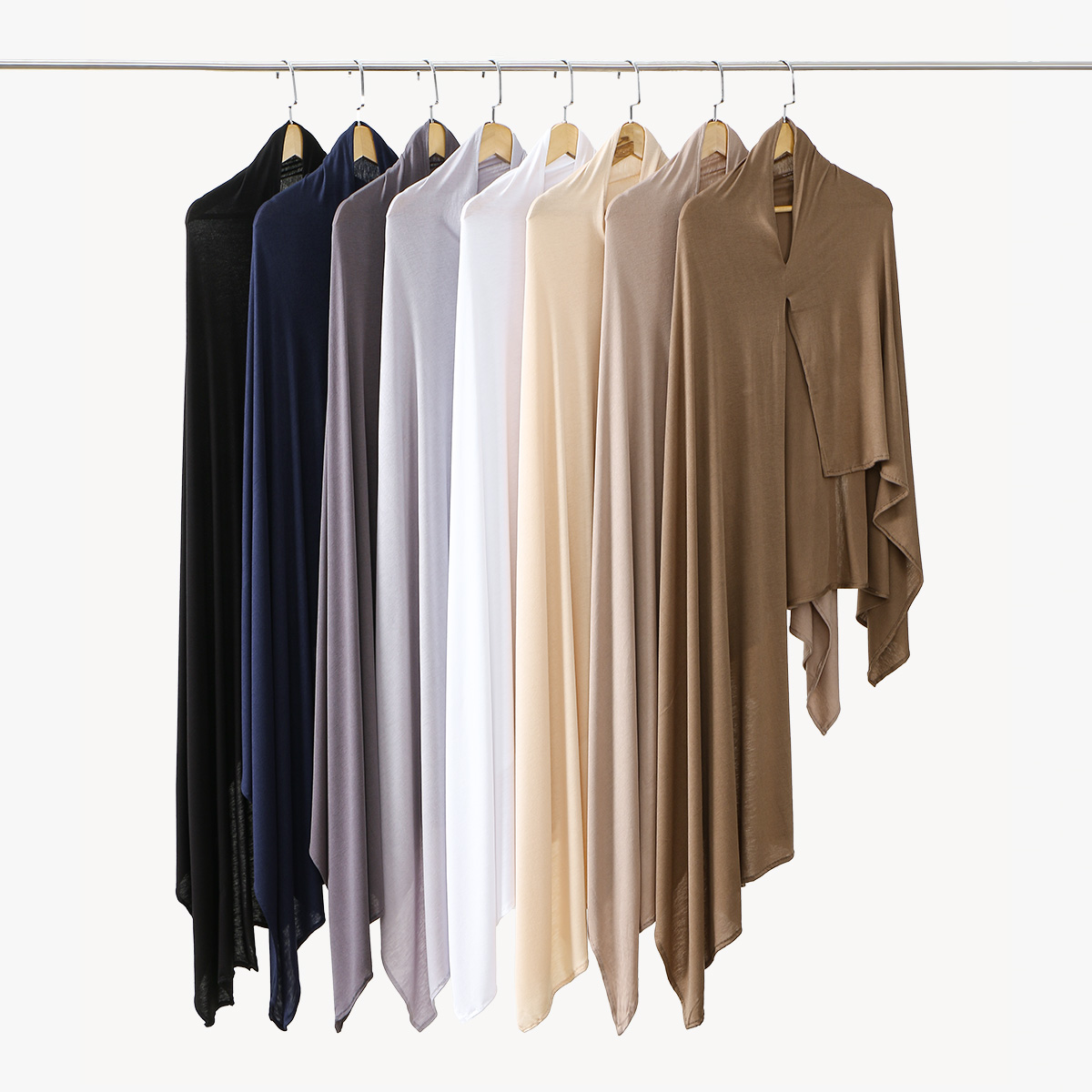 Femmes musulmanes instantanées Hijab grand châle Jersey écharpe douce facile à porter bandeau enveloppement mince respirant pull Ramadan bandeau