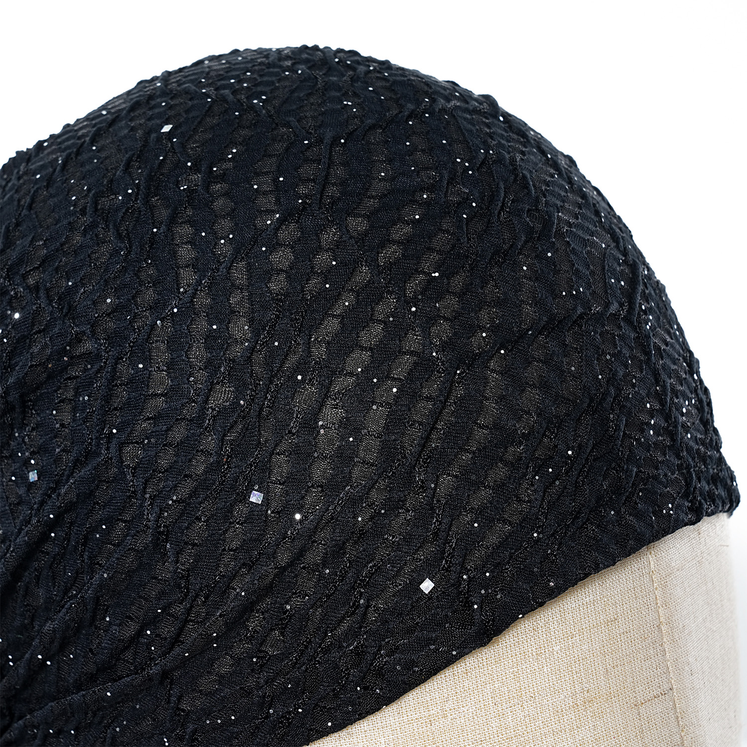 Écharpe de sauna élastique à paillettes musulmanes pour femmes, turban indien, chapeaux ronds, bandanas contre le cancer, accessoires pour cheveux, bonnets chimio, casquettes, nouveau