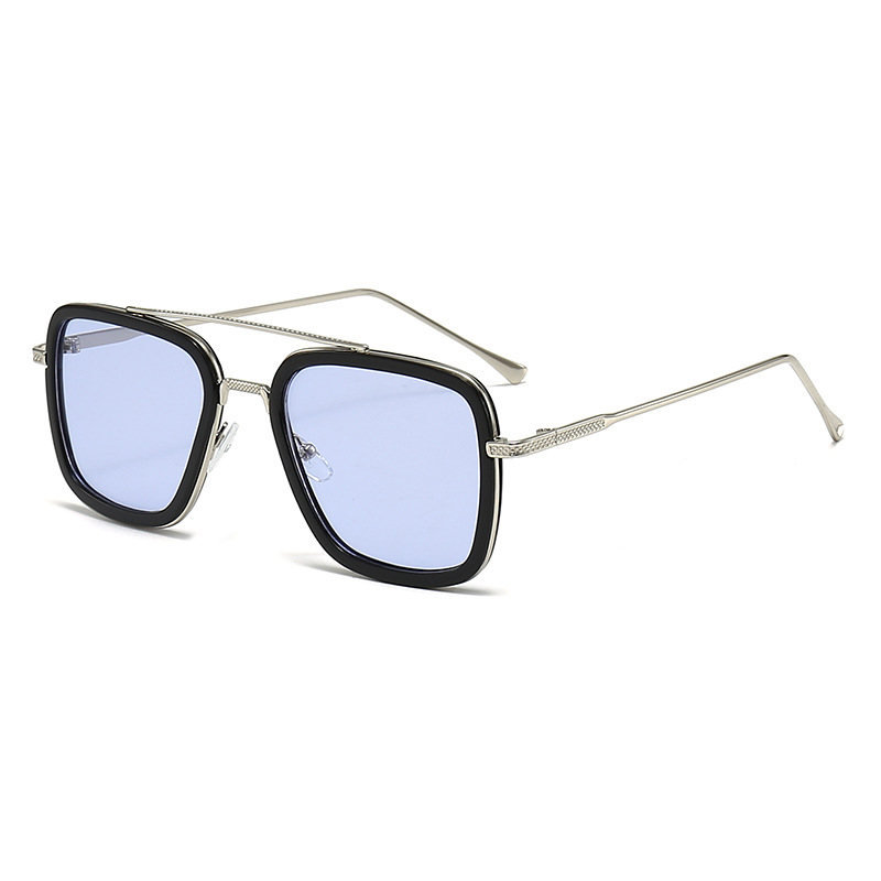 Lunettes de soleil carrées en métal pour hommes et femmes, nuances de carillon, accessoires de mode, lunettes unisexes, steampunk, extérieur, nouveau, 2024