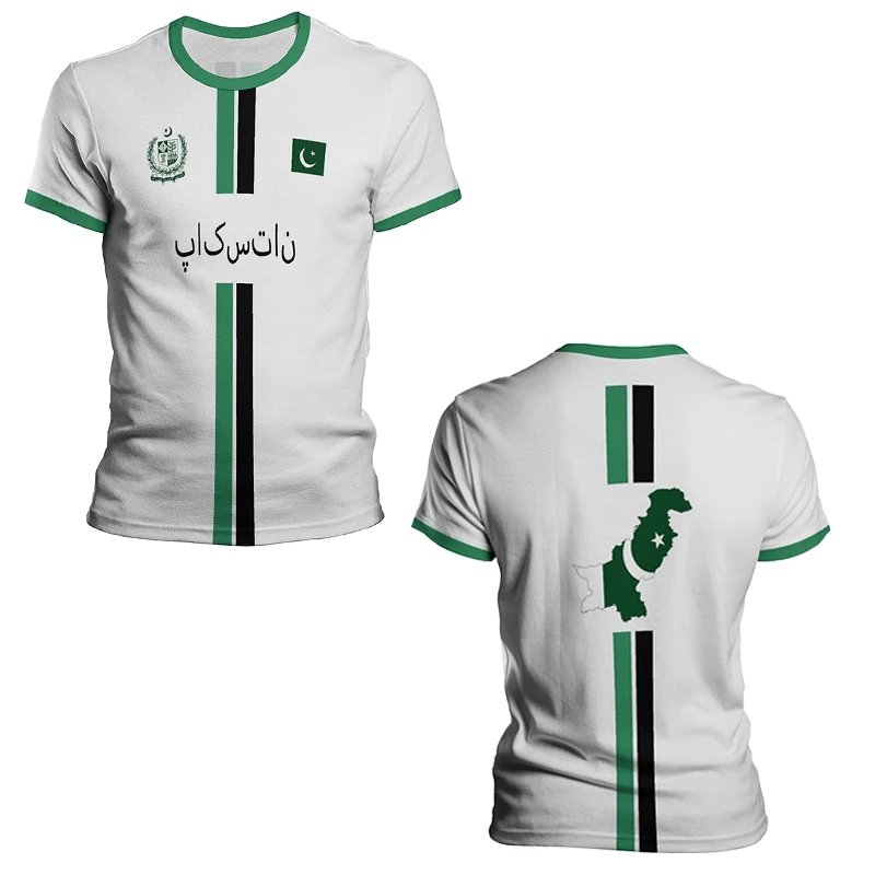 Maillots et t-shirts de football imprimés en 3D pour toute la famille de l'équipe nationale pakistanaise, parfaits pour les vêtements de sport