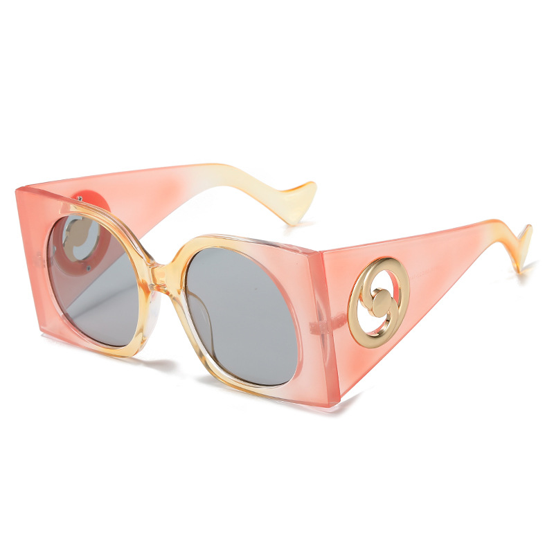 Lunettes de soleil carrées colorées pour femmes et hommes, monture bicolore, lunettes de soleil de voyage, nuances UV400, Gafas Oculos, marque de luxe