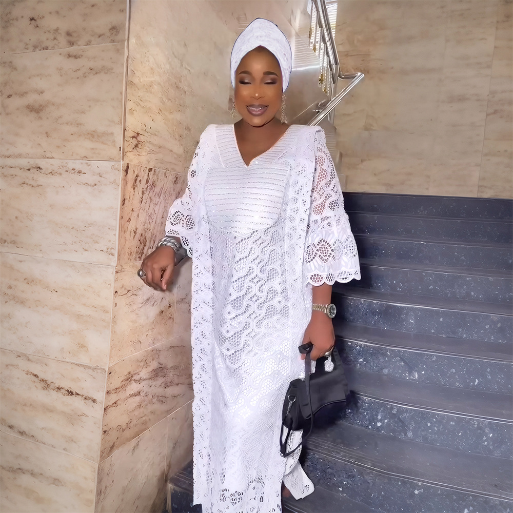 Robes africaines élégantes pour femmes musulmanes mode Boubou Abayas Robe Dashiki Ankara dentelle tenues Robe de soirée caftan Robe Maxi