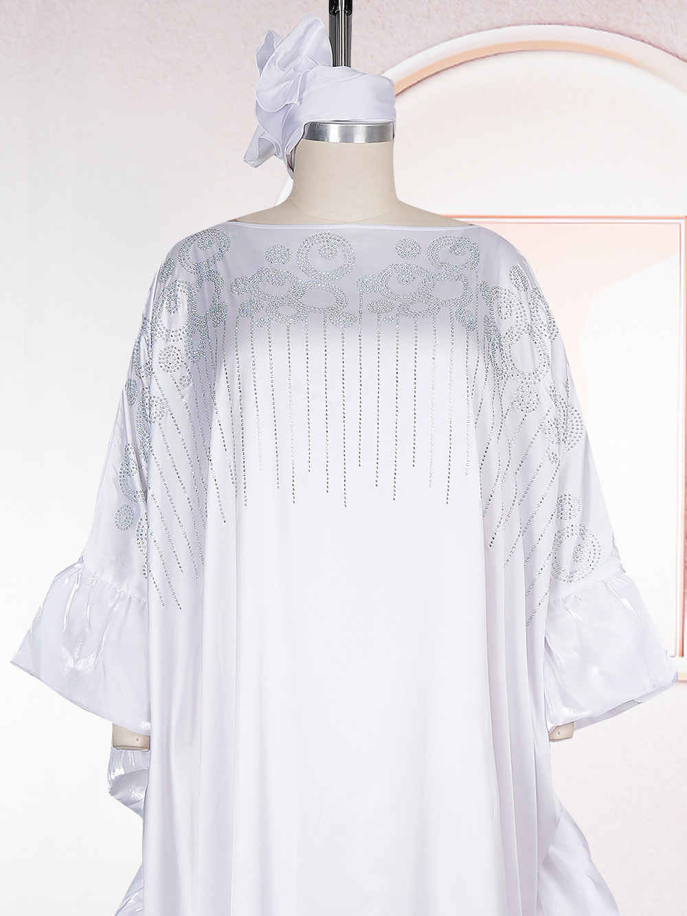 Robes de soirée élégantes pour femmes, robes maxi traditionnelles africaines amples à volants, abayas hijab de Dubaï, robes de mariée, kaftans