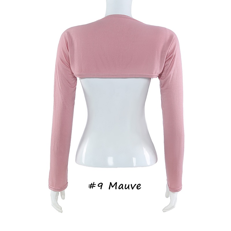 Mancommuniste longues pour femmes musulmanes, protection solaire, accessoires de danse, noir
