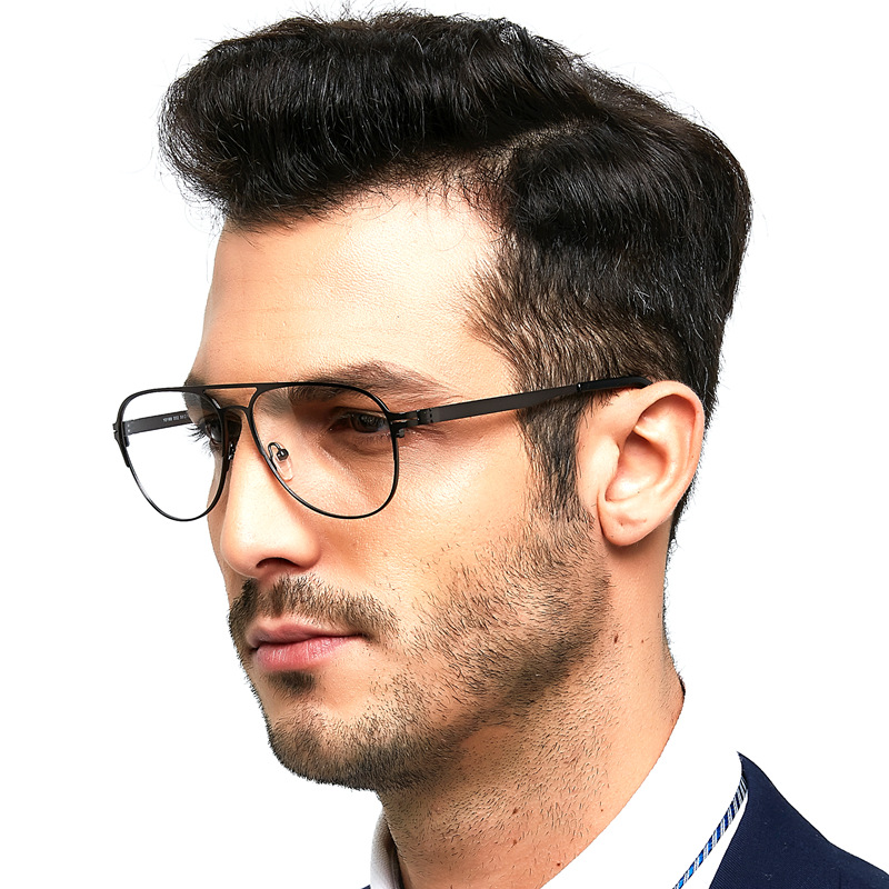 Monture de lunettes en alliage léger pour hommes, lunettes contrevenants, créateur de mode, nouveau