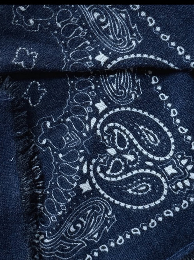 Écharpe triangulaire vintage à motif paisley pour femmes, avec franges, châle chaud pour les épaules