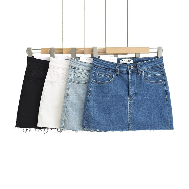 Mini jupe en jean avec poches Y2k, Streetwear, Sexy, taille haute, Vintage, Coquette, short, jupe pour femmes, été 2023
