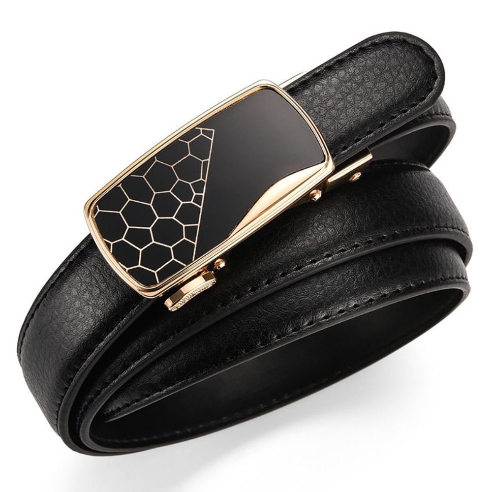 Ceinture noire de haute qualité avec boucle automatique pour femme, largeur 2,3 cm, ceinture de travail décontractée pour femme, boucle en forme de cœur, ceinture pour pantalon femme