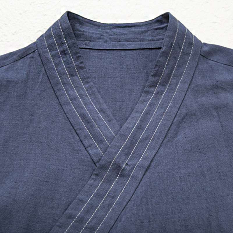 Vêtements traditionnels chinois d'été pour hommes, Hanfu GlaMen, FibTop en lin et coton, Kimono imbibé Tang, Cardigan pour hommes, Haut fendu, 2023