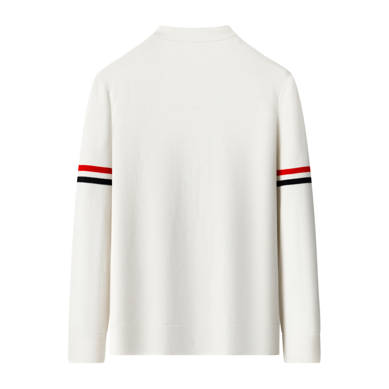 Haut de gamme marque tricot cardigan hommes printemps automne nouveau classique collage rayures tendance Pocket Design luxe coréen Casual pull manteau
