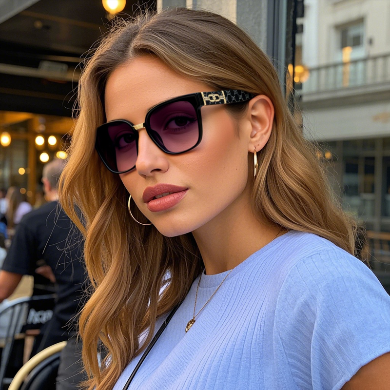RUISIMO exquis carré lunettes de soleil femmes hommes Simple marque de mode lunettes de soleil conduite voyage trajet mâle femme lunettes UV400