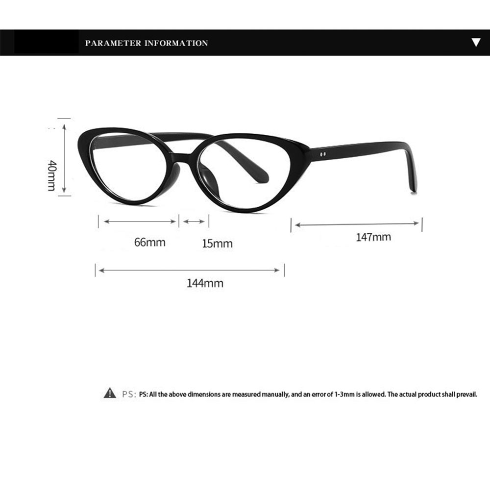 Monture de lunettes œil de chat vintage légère petite monture anti-lumière bleue lunettes sans ordonnance pour femmes lunettes de mode