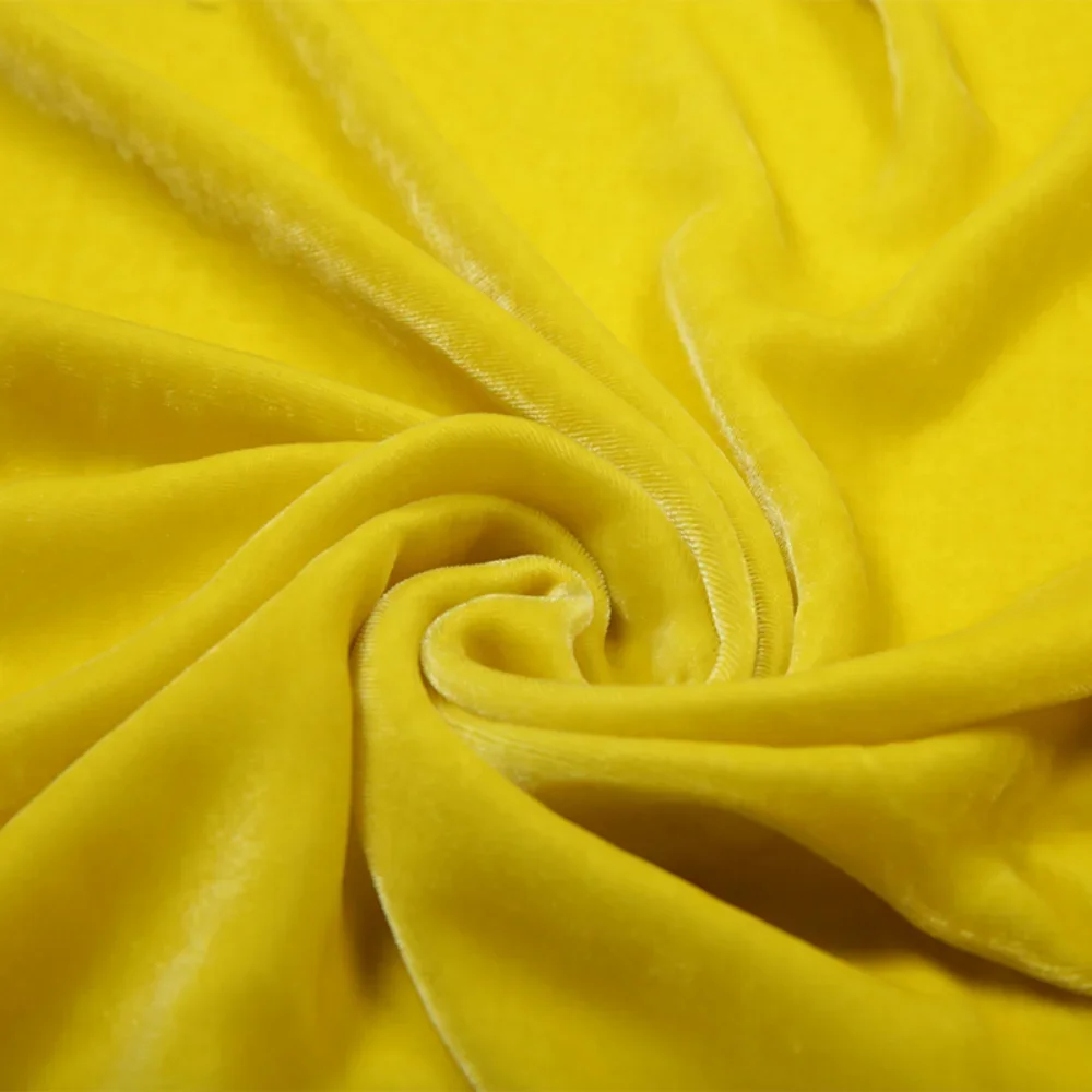 Tissu de velours véritable de luxe, robe de banquet en velours de mûrier, vêtements de haute qualité, drapé doux au mètre, 1 m, 3 m, 5m