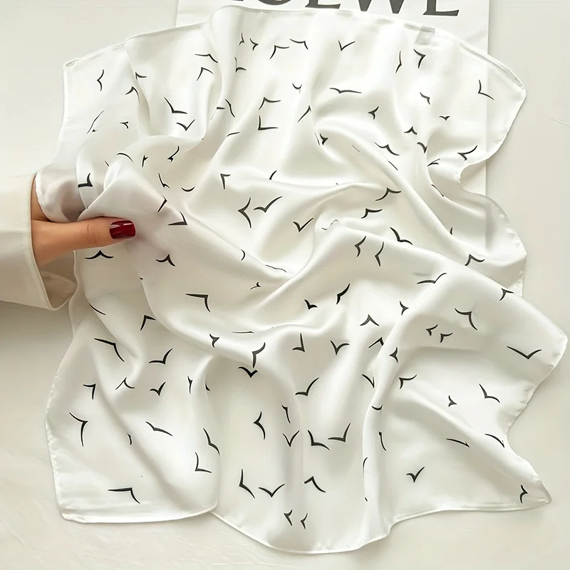 Marque de luxe 2024 foulard maigre écharpe pour femmes Satin rubans de soie Bandana dames cou cravate poignet enveloppement châle Echarpe
