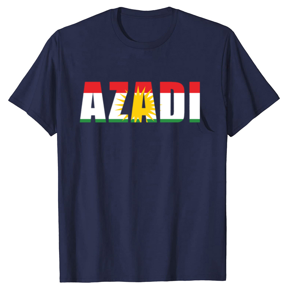 T-shirts graphiques drôles du drapeau kurde du Kurdistan pour hommes, en coton, humoristiques, streetwear, à manches courtes, vêtements unisexes