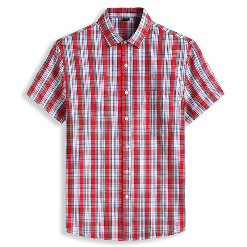 Chemise à carreaux à manches courtes pour hommes, 100% coton, 5XL, 6XL, 7XL, 8XL, 12XL, chemises grande taille pour hommes, mode décontractée, style classique, confortable
