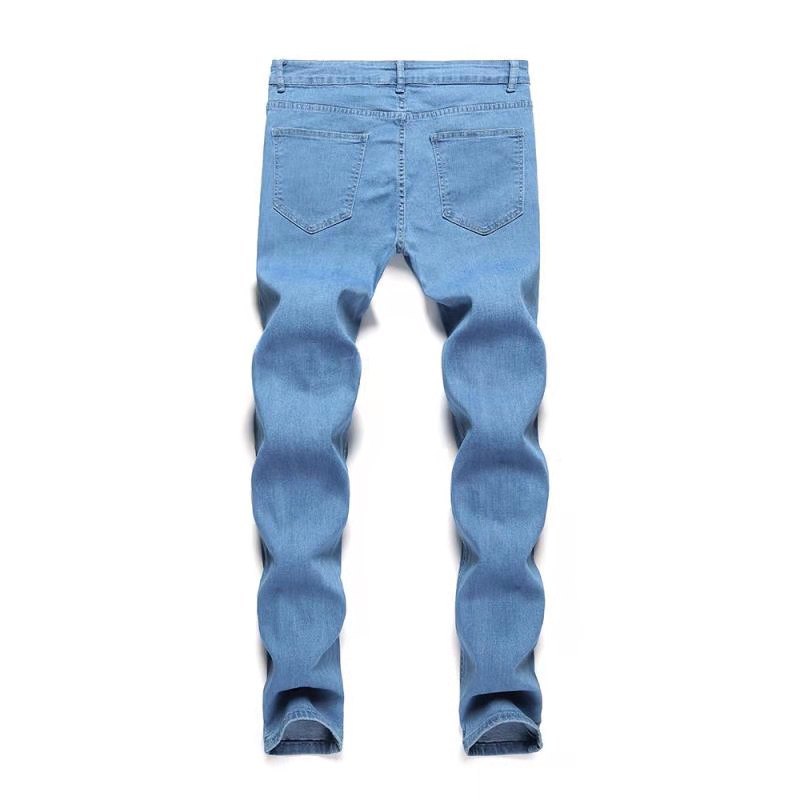 Jean skinny classique pour homme, pantalon en denim, bleu, noir, haute qualité, mode printemps et automne, 2023