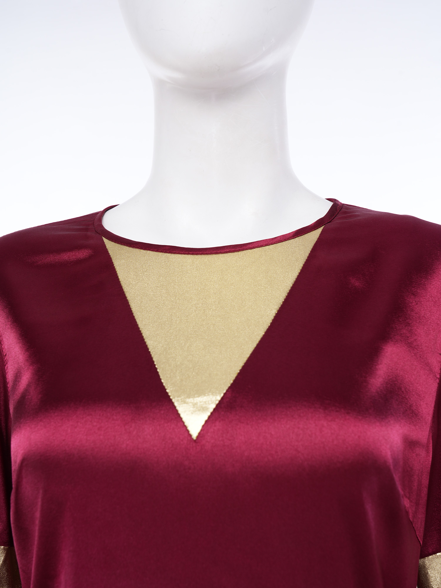 Costume de danse liturgique pour femmes, 2 pièces : robe tunique à manches longues évasées et jupe à paillettes pour la prière et la danse en église