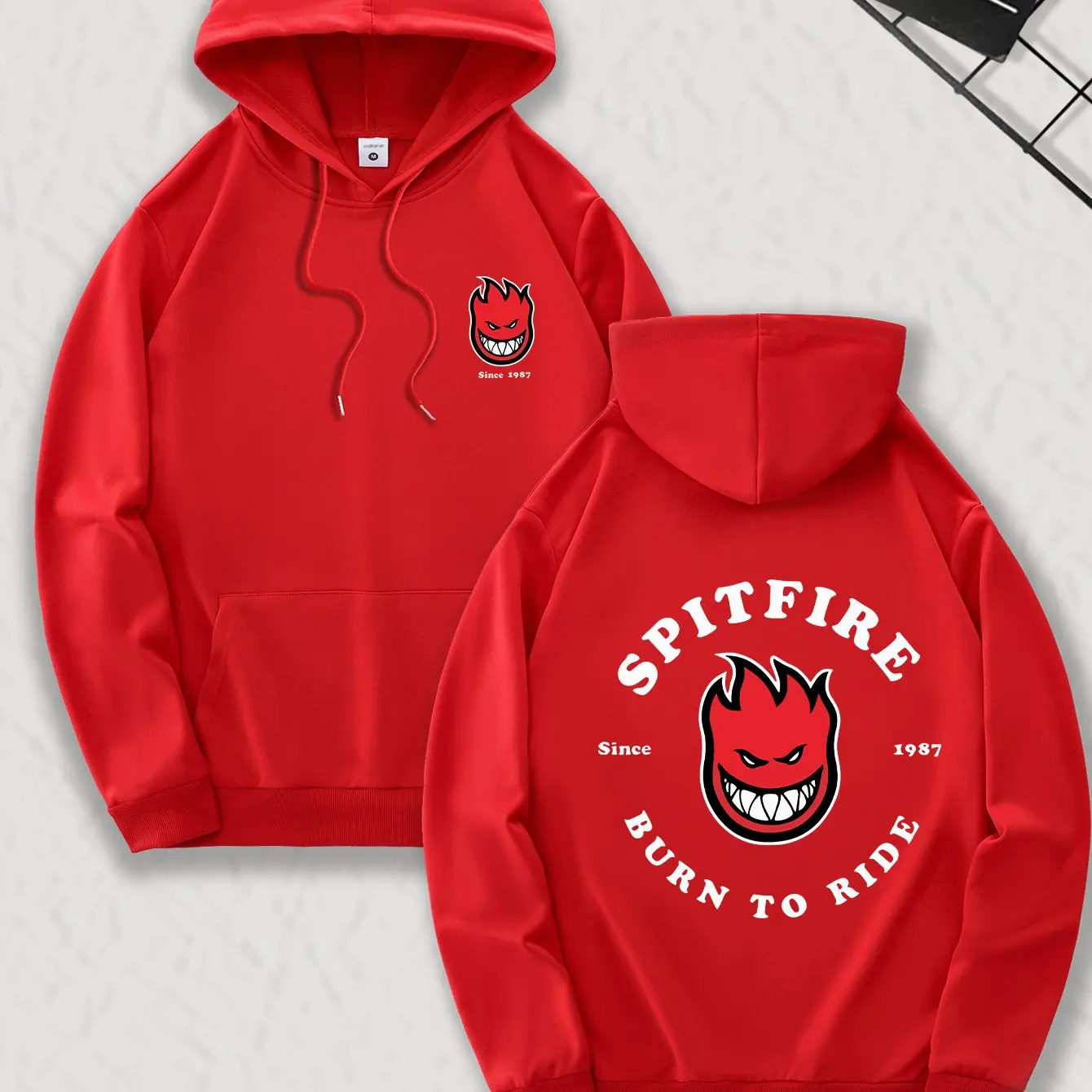 Nouveau sweat à capuche tendance pour homme 2026, hoodie décontracté à cordon de serrage pour le quotidien, pull sport imprimé avant et arrière, hoodie anime