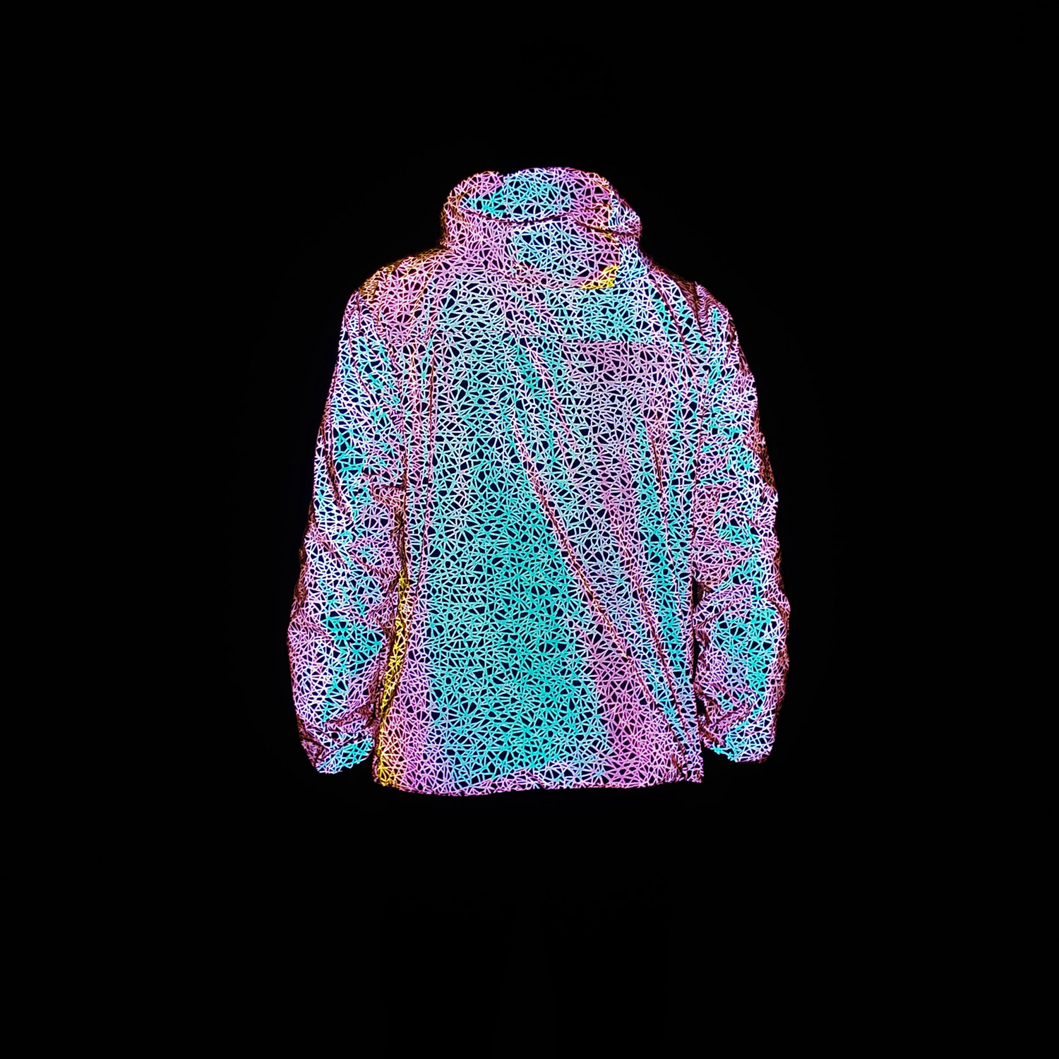 Vestes de printemps hommes à manches longues manteaux réfléchissants Harajuku réfléchir la lumière haut Hip Hop vêtements à capuche Casaco Masculino