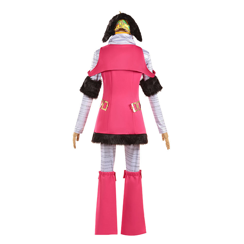 Costume de cosplay Anime JOJO Hot Pants pour adulte, uniforme de performance, costume rose rouge, vêtements de carnaval d'Halloween