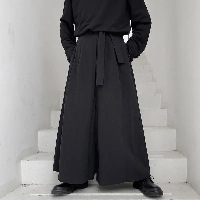 Large Hanfu chinois Style Harajuku Hakama Kimono Tang décontracté hommes 2023 pantalons masculins uniformes hommes Kendo pantalon samouraï pantalon