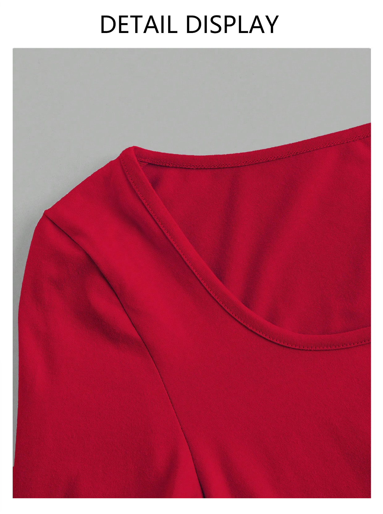 Chemise à manches longues pour femmes, haut décolleté, mode automne, couleur unie, col carré, t-shirt basique, vêtements Y2k
