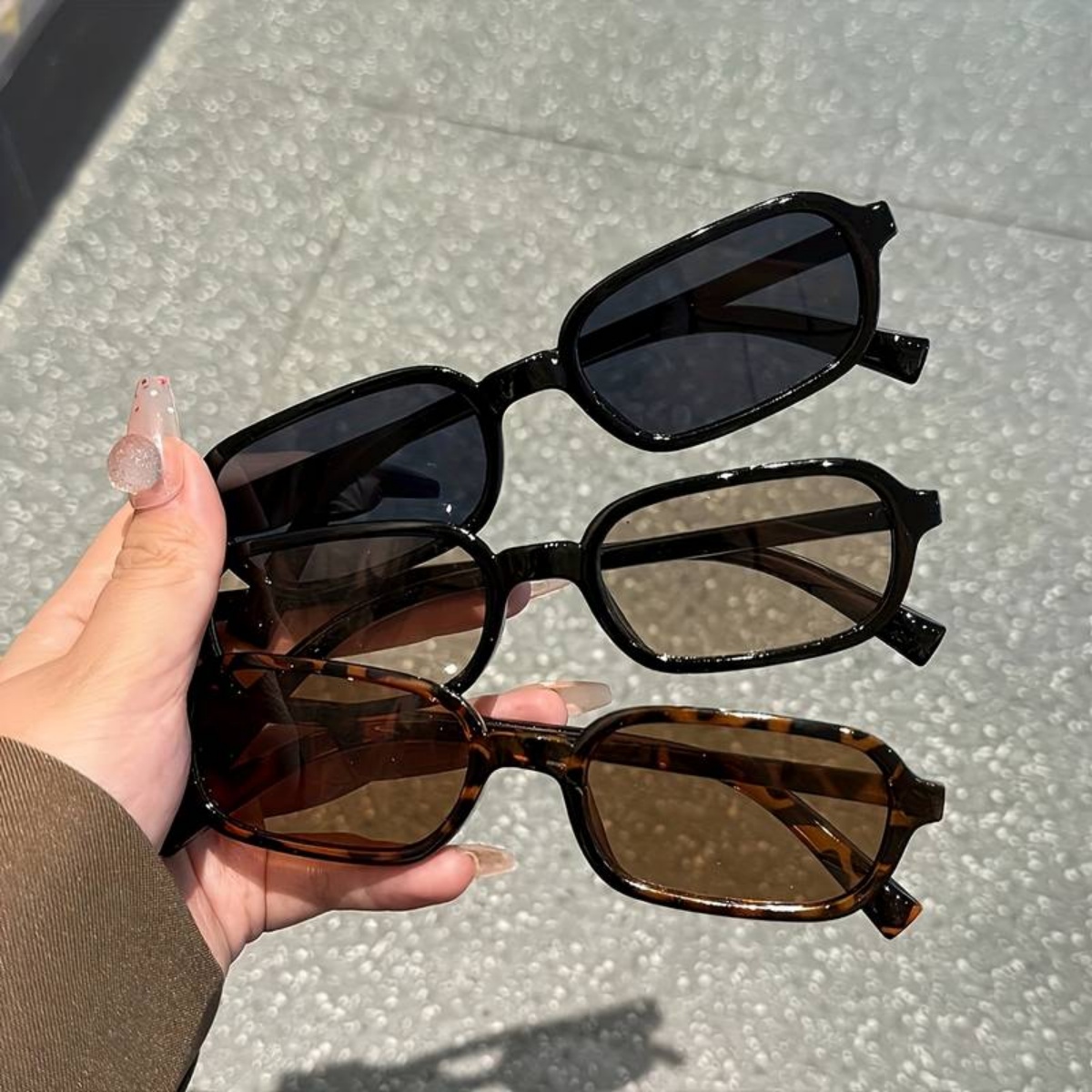 Lunettes de soleil de style rétro européen et américain pour hommes et femmes, 3 pièces, tendance, polyvalentes, protection solaire et UV pour l'été