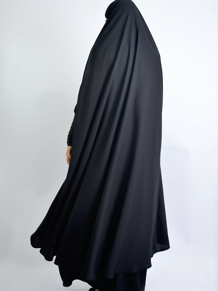 Femmes prière vêtement 2 pièces ensemble Ramadan musulman à capuche longue Khimar Hijab robe Abaya couverture complète Eid robe Abayas Niqab Jilbab