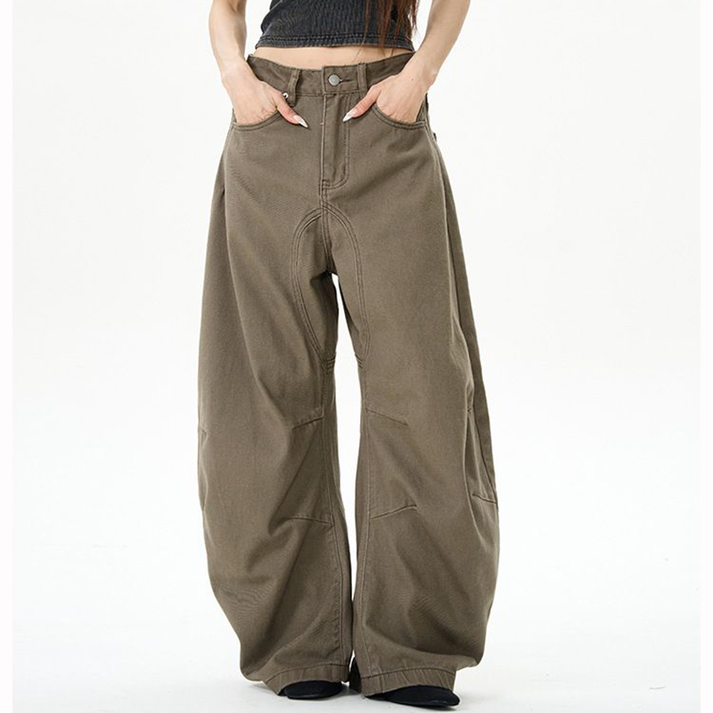 Jean fin taille haute pour femme, ample, décontracté, classique, rétro, jambes droites, mode coréenne, Denim