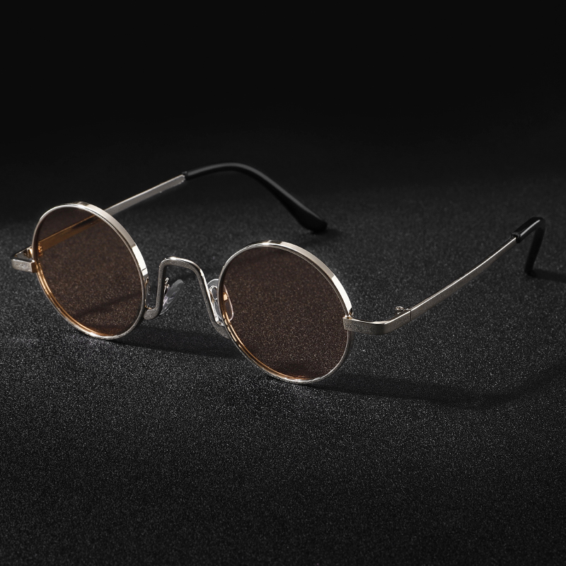 Lunettes de soleil polarisées UV400 pour hommes et femmes, monture ronde rétro, accessoires de conduite décontractés