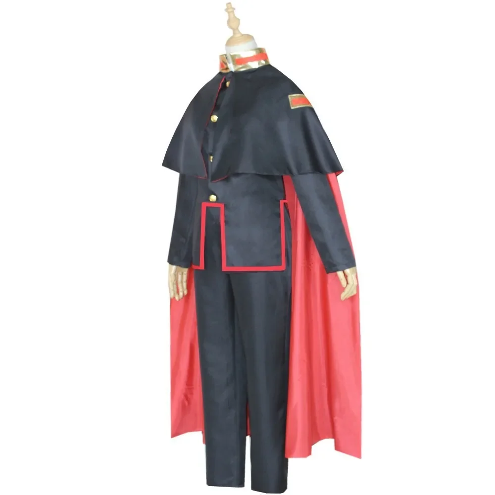 Tenue complète de cosplay Yugi Amane, costume Toilet Bound Hanako Kun, cape, pantalon, uniforme, y compris la perruque et le chapeau pour Halloween