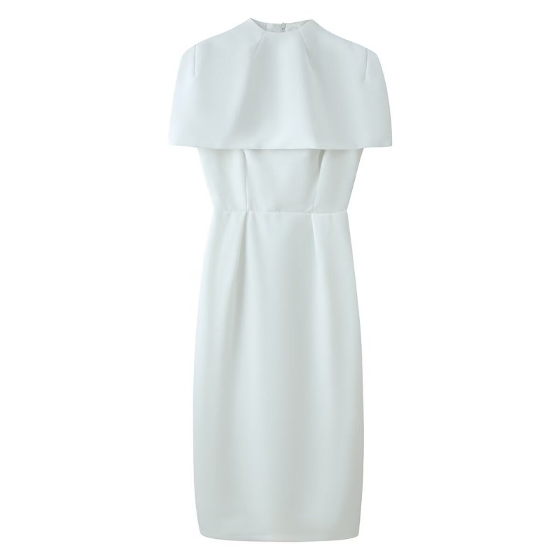 Ensemble élégant 2 pièces pour femme : Robe châle unie à manches courtes et taille ajustée, collection Printemps-Été 2026