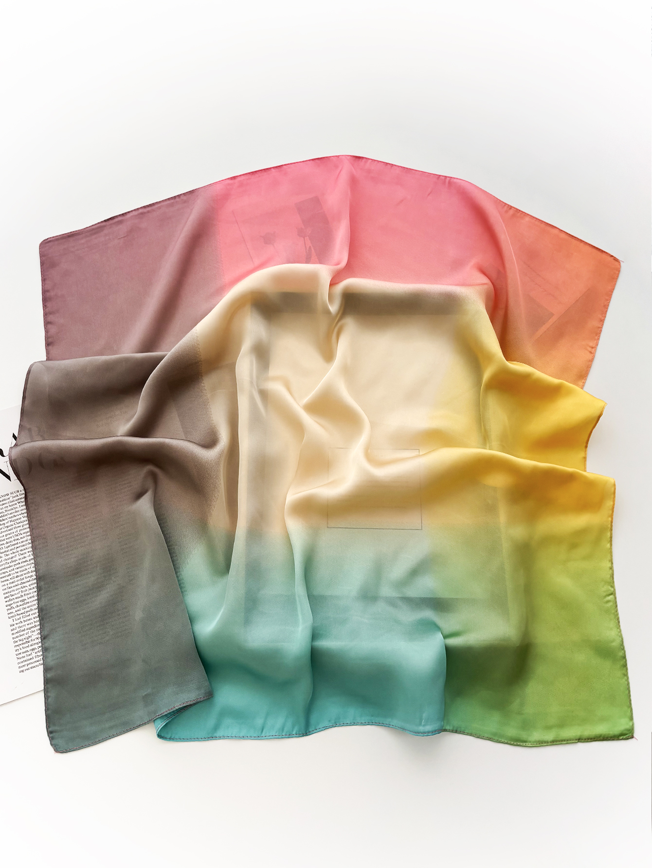 Foulard carré en Satin imprimé de luxe pour femmes, Imitation soie, respirant, coupe-vent, accessoire de mode, 2025
