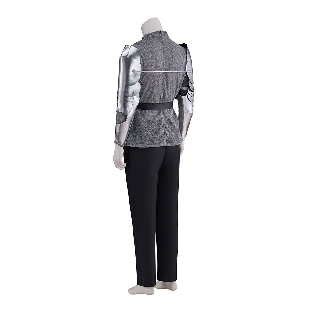 Film Romeo et Juliette Cosplay Costume Romeo chevalier Prince gris tenues hommes Romeo Renaissance médiévale tenues d'Halloween